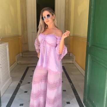 Conjunto Maya morado
