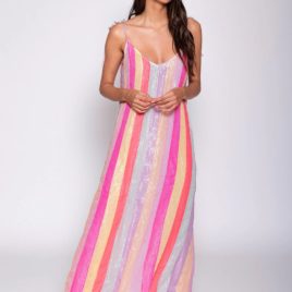 Vestido largo Cary Marbella mix Rainbow