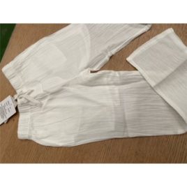 Pantalón largo blanco ibicenco de algodón para niño