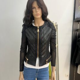 Chaqueta negra eco piel