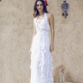 Vestido de Novia Valentina con cola