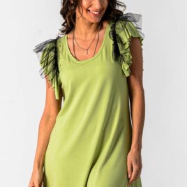 Vestido corto verde pistacho Ruth