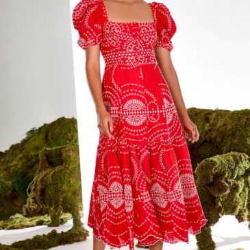 Vestido largo Kaysa rojo