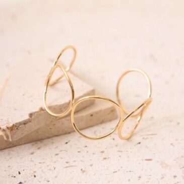 Brazalete metal círculos