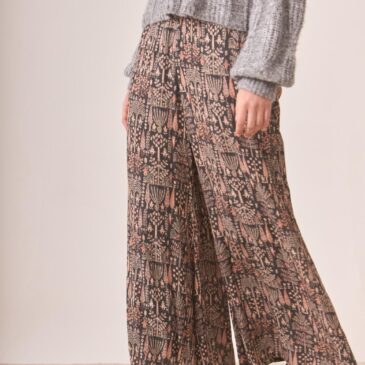 Pantalón fluido estampado
