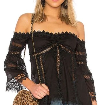 Camisa negra ibicenca Maya de Charo Ruiz