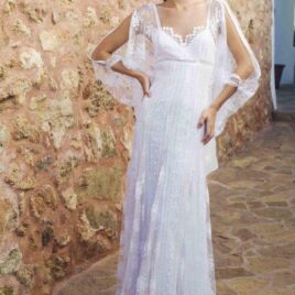 Vestido largo de novia blanco Stella