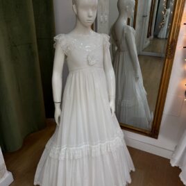 Vestido de comunión Leticia de estilo ibicenco