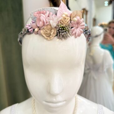 Diadema de perlas para comunión
