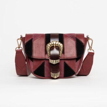 Bolso bandolera Grace granate