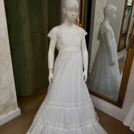 Vestido de comunión Wendy de estilo ibicenco