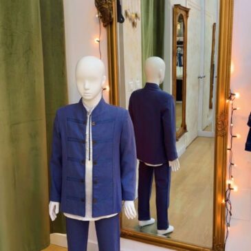 Traje de comunión azulon
