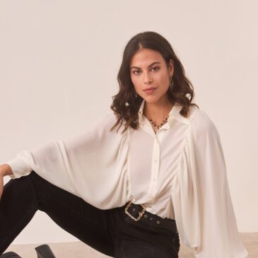 Blusa vaporosa Manda Vamp-Ibory