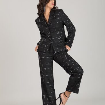 Conjunto de traje con chaqueta y pantalón tallas grandes