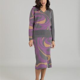 Jersey cruzado Jacquard