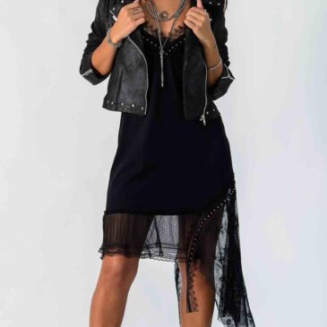 Vestido lencero corto de algodón Mistique