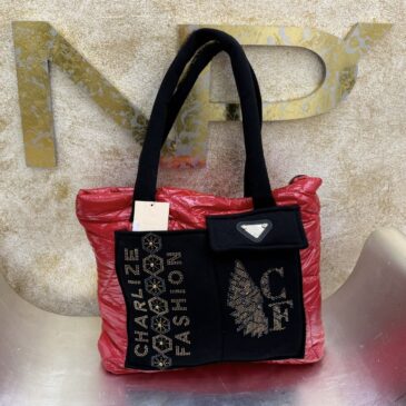 Bolso deportivo Tattoo rojo con Cristales