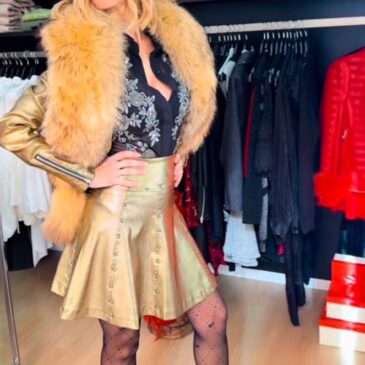 Falda Pretty Woman color oro