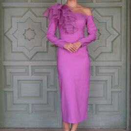 Vestido Midi de fiesta color rosa Tarifa