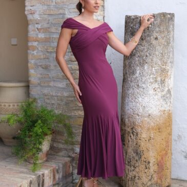 Vestido Midi Tajmahal buganvilla