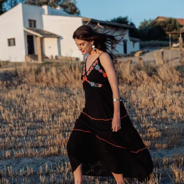 Bora bora vestido largo bordado