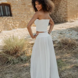 Pantalón blanco ibicenco Milos Trousers