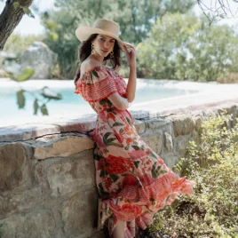 Vestido mexicano largo