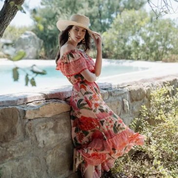 Vestido mexicano largo