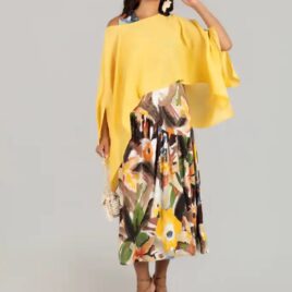 Chal botánico amarillo