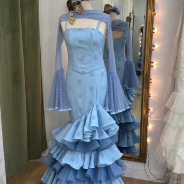 Vestido de gitana Luna celeste