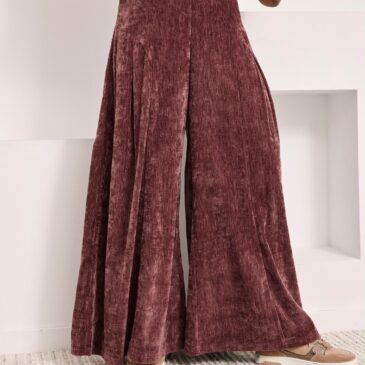 Pantalon Palazzo granate